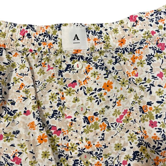 Anthropologie Women’s PJ Boxer Shorts Loose Comfy Pockets Multi Floral sz L - Picture 4 of 6